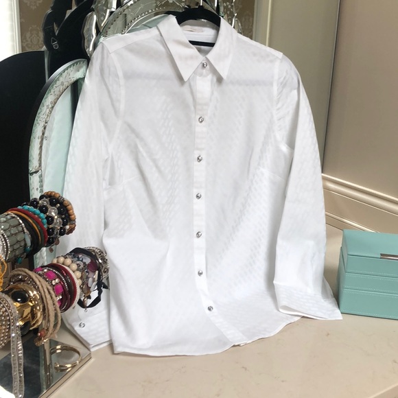 Chico's Tops - White button blouse with decorative buttons.